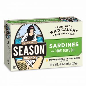 Season Sardines in Pure Olive Oil 橄欖油浸沙甸魚 124g