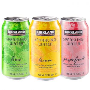 Kirkland Sparkling Water - Lemon, Lime & Grapefruit flavors 美國 無糖有汽梳打水 - 檸檬、青檸、西柚味 12oz / 355ml (35 Count)
