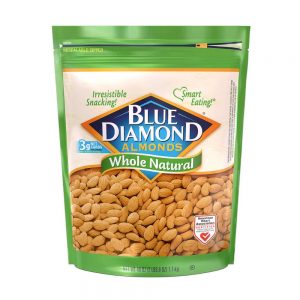 Blue Diamond Almonds Whole Natural 藍鑽石 原味 大杏仁 40oz / 1.1kg