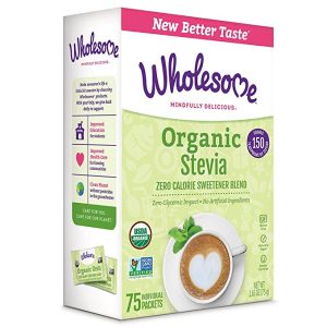 Wholesome Organic Stevia Zero Calorie Sweetener Blend 有機甜葉菊 零卡甜味劑 一盒75包裝