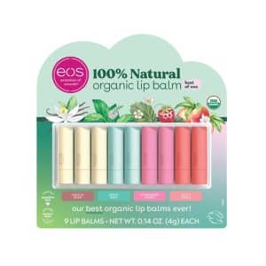 EOS 100% Natural Organic Lip Balm 9 Sticks 有機 純天然護唇膏 9支裝
