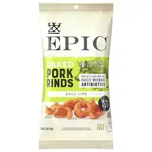 EPIC Baked Pork Rinds –  Chili Lime 生酮鬆脆焗豬皮小食 – 辣青檸味 2.5oz / 70g