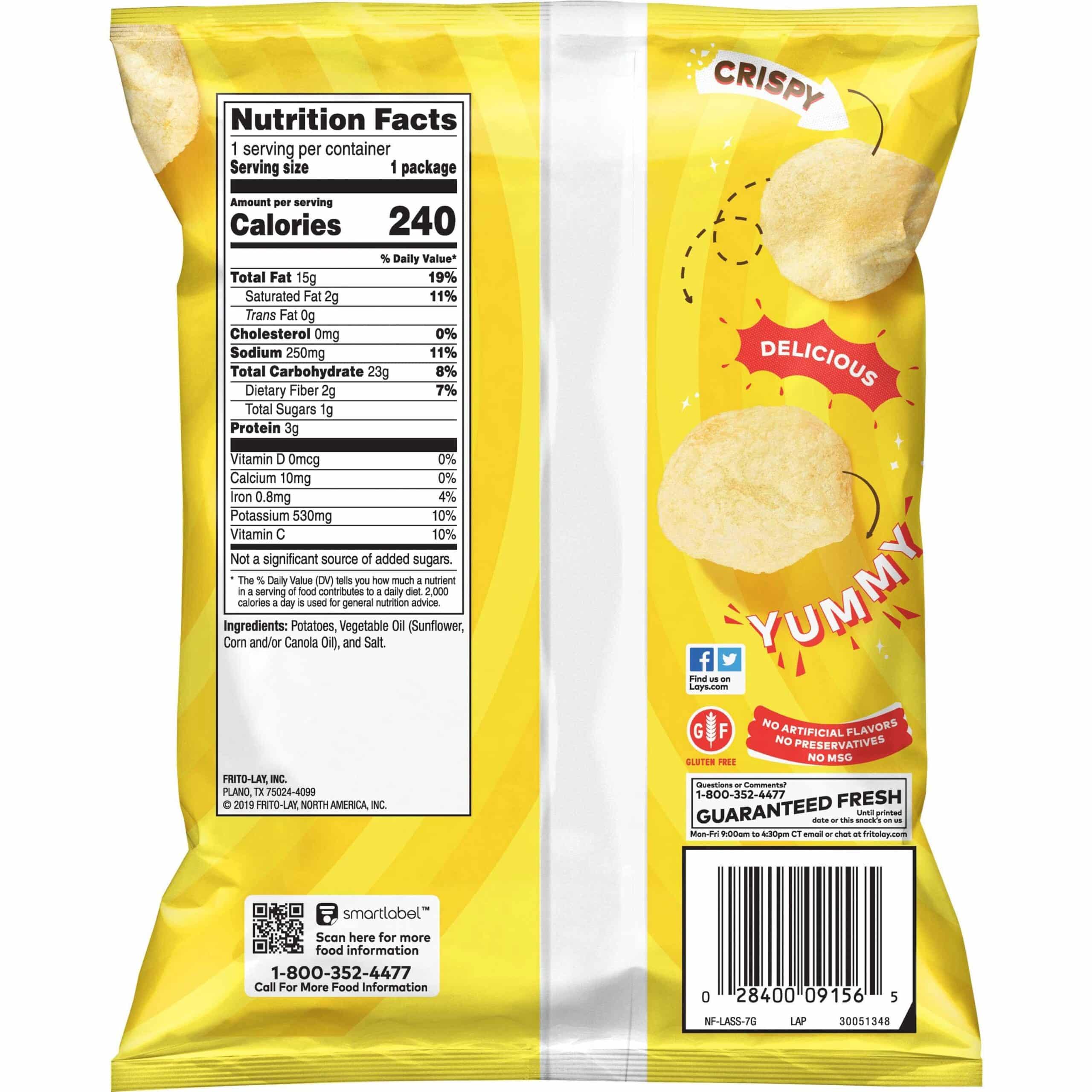 Lay's Potato Chips Original — 樂事經典原味薯片 1.5 oz (42.5 g) - 必買站 Bidbuy4u